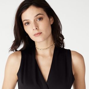 Baublebar Necklace Vera Crystal Choker Clear/Black/Gold